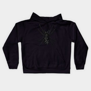 Halloween Gothic Spider Kids Hoodie